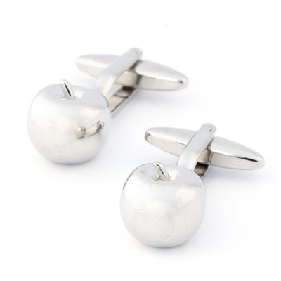 Silver Apple Cufflinks