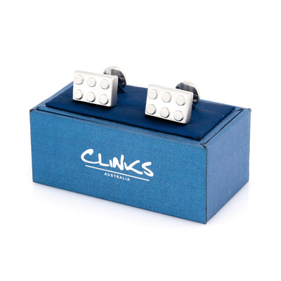 Silver Building Block Cufflinks